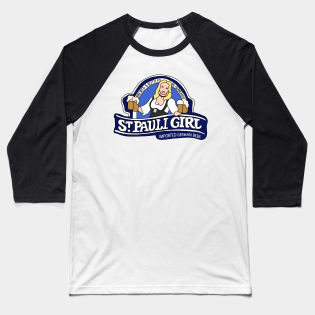 Dinner Party St Pauli Girl Baseball T-Shirt by Eclipse in Flames